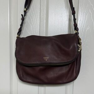 Fossil Leather Shoulder Bag